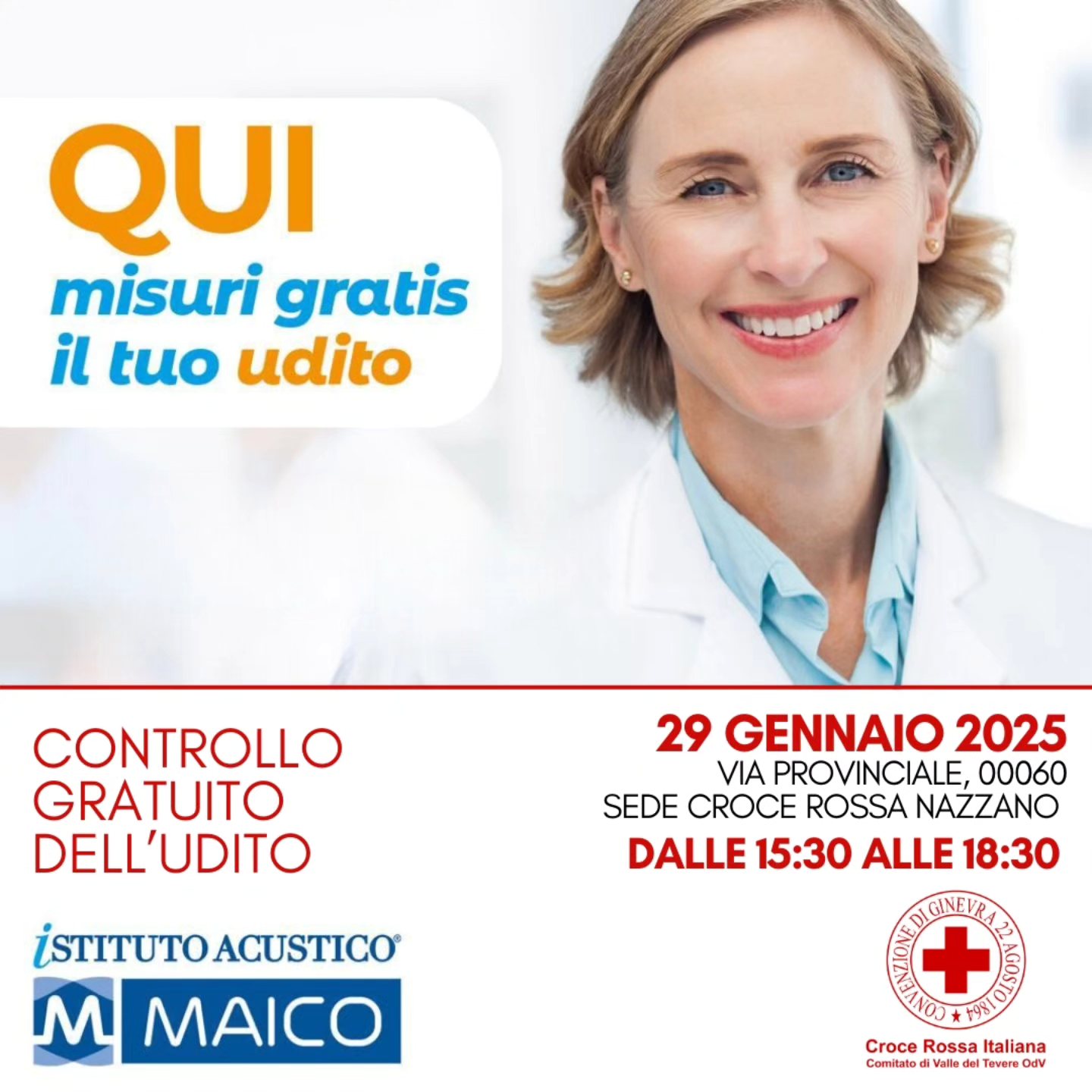 CONTROLLO GRATUITO DELL'UDITO! 
