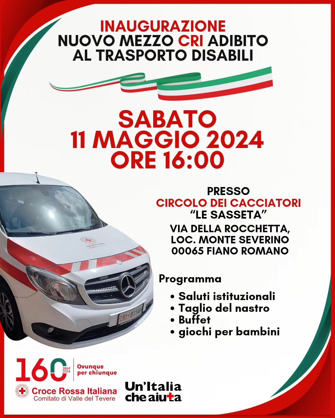 Inaugurazione Mezzo Disabili